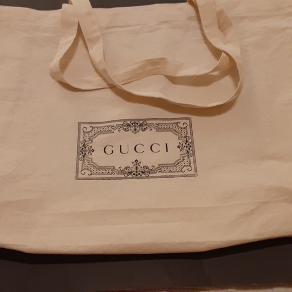 GUCCI Cotton Signature Drawstring Bag Protector - Picture 2 of 11